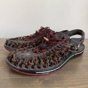 Keen Men's 9 Brown Red Unseek Two‎ Cord Water Sandals Sneakers Comfort Shoes